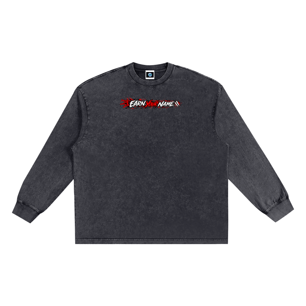 Snow Washed Frayed Edge T-Shirt